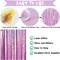Light Purple Fringe Curtain Backdrop, 2 Pack Tinsel Foil Fringe Curtains Party Decorations Streamers, Xmas Light Purple Metallic Glitter Backdrop for Birthday Wedding Bridal Shower Photo Booth